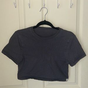 Dark grey crop top from RSQ